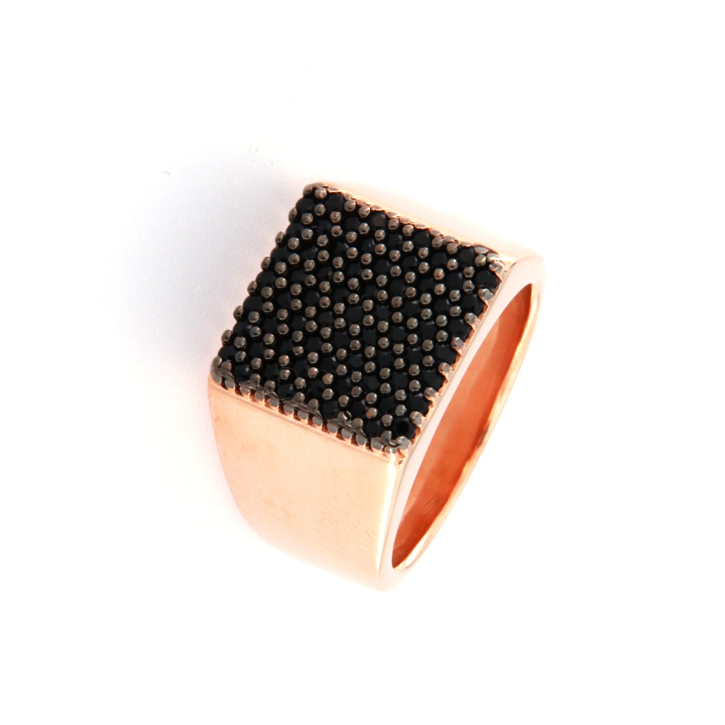 PAVE' SQUARE HEAD RING