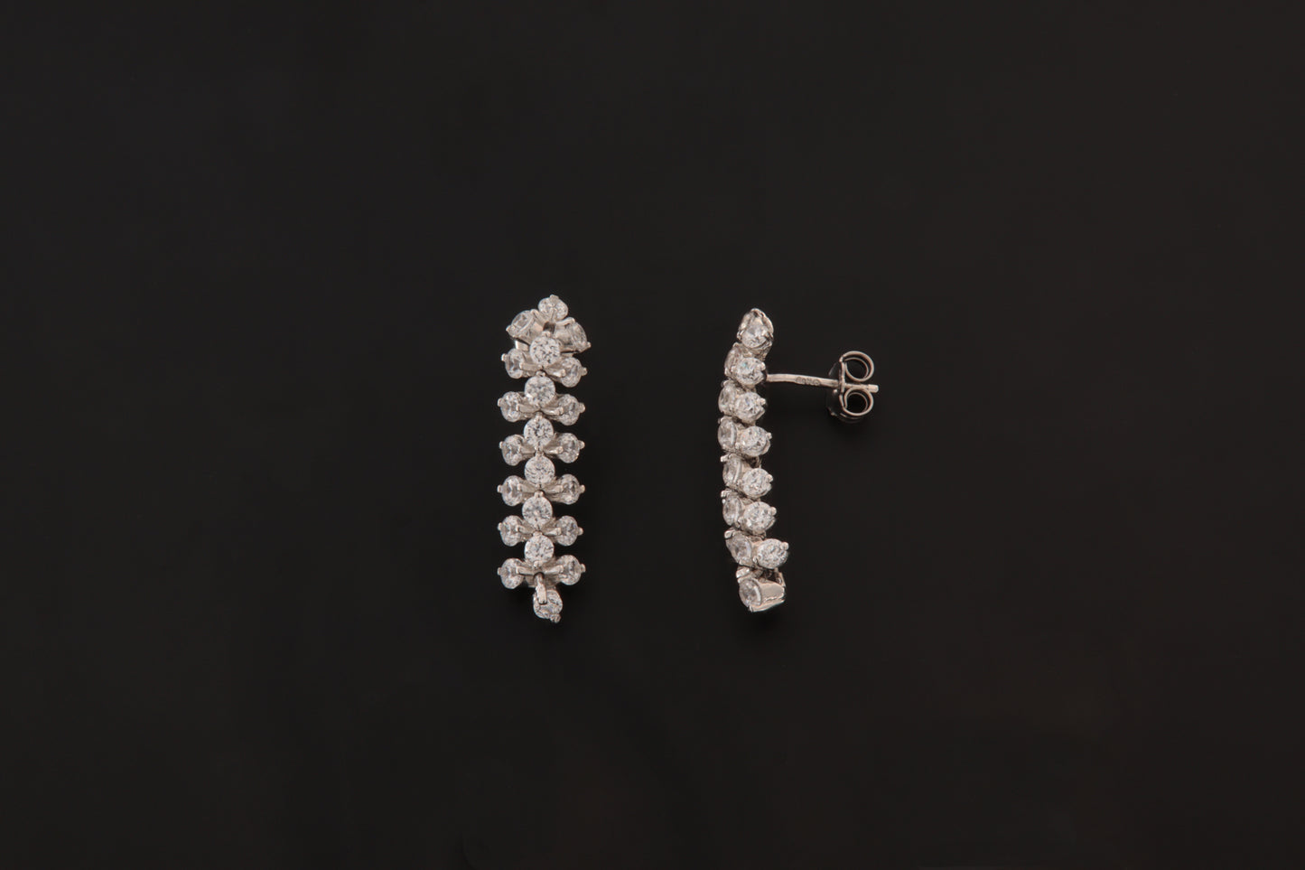 SHORT CATERPILLAR EARRING