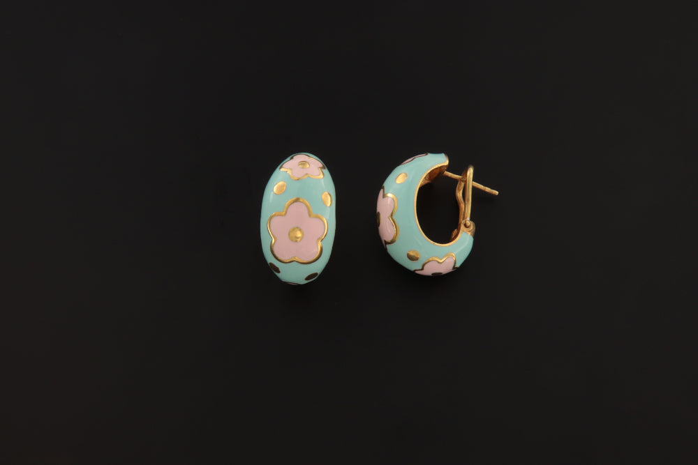 MILK MINT-PEACH EARRING